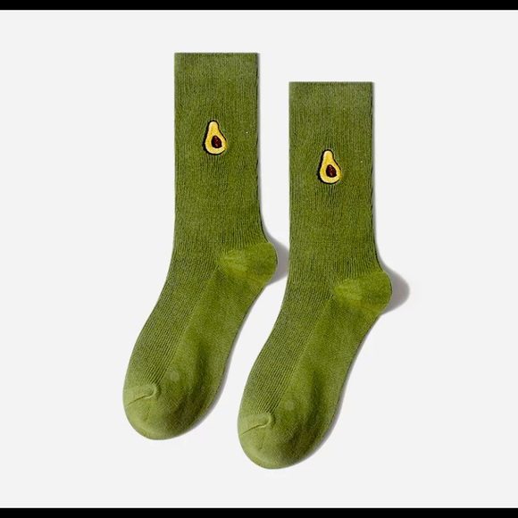 Avocado Emoji Socks - 100% cotton - Picture 1 of 1